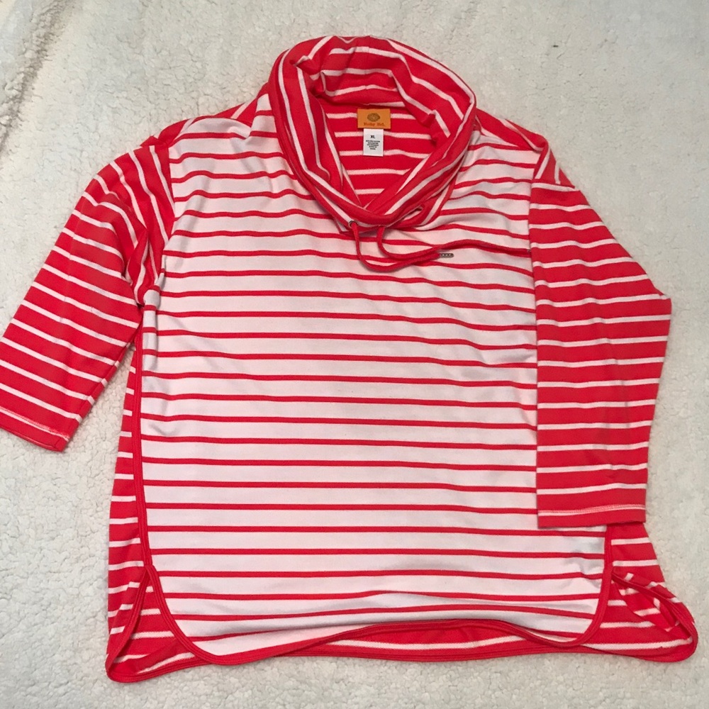 3/4 sleeve light weight cowl neck top